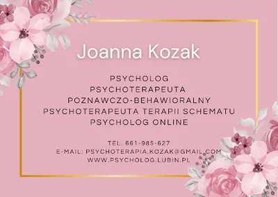 Joanna Kozak Psycholog Psychoterapeuta Psychoterapia Lubin